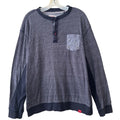 MBX Denim Wear Henley Shirt XL Long Sleeve Streetwear Minimalist Normcore Casual Unisex T-shirt, Sweatshirt, Hoodie, Long Sleeve Tee - T-Shirt, Sweatshirt, Hoodie