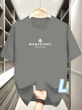 Simple T Medium Gray L Size Monastery Lightweight and Soft Size Adult Minimal St Unisex T-shirt, Sweatshirt, Hoodie, Long Sleeve Tee - T-Shirt, Sweatshirt, Hoodie