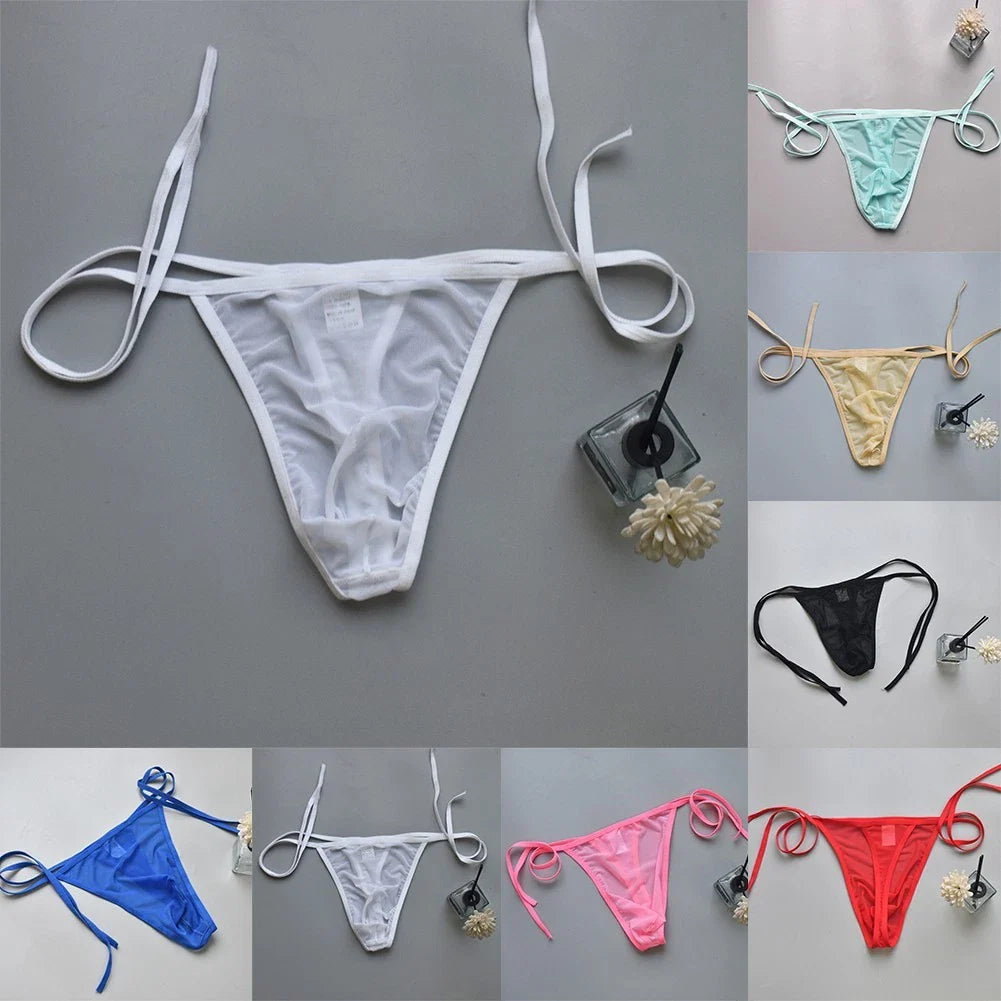 Trendy Men's Thong Underwear with Side Tie and Bandage Pouch for Evening Style Unisex T-shirt, Sweatshirt, Hoodie, Long Sleeve Tee - T-Shirt, Sweatshirt, Hoodie