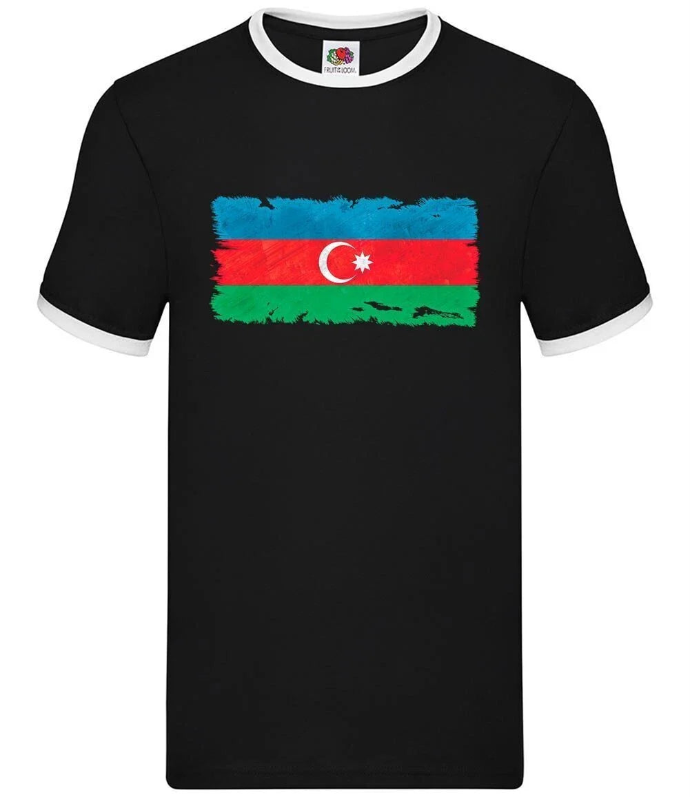 Azerbaijan Grunge Flag - Men Ringtone - Azerbaijan Country Baku Flags Unisex T-shirt, Sweatshirt, Hoodie, Long Sleeve Tee - T-Shirt, Sweatshirt, Hoodie