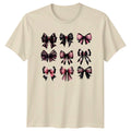 Pink Gothic Bows Womens T-Shirt Spooky Cute Halloween Halloween 2026 Unisex T-shirt, Sweatshirt, Hoodie, Long Sleeve Tee - T-Shirt, Sweatshirt, Hoodie