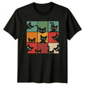 Funny Peeking Cat Grid T-Shirt Kitten Retro Cat Gift For Him And Her Unisex T-shirt, Sweatshirt, Hoodie, Long Sleeve Tee - T-Shirt, Sweatshirt, Hoodie