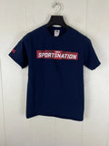 ESPN Shirt Men's Small Blue Graphic Crew Neck Short Sleeve Stretch Sports Nation Unisex T-shirt, Sweatshirt, Hoodie, Long Sleeve Tee - T-Shirt, Sweatshirt, Hoodie