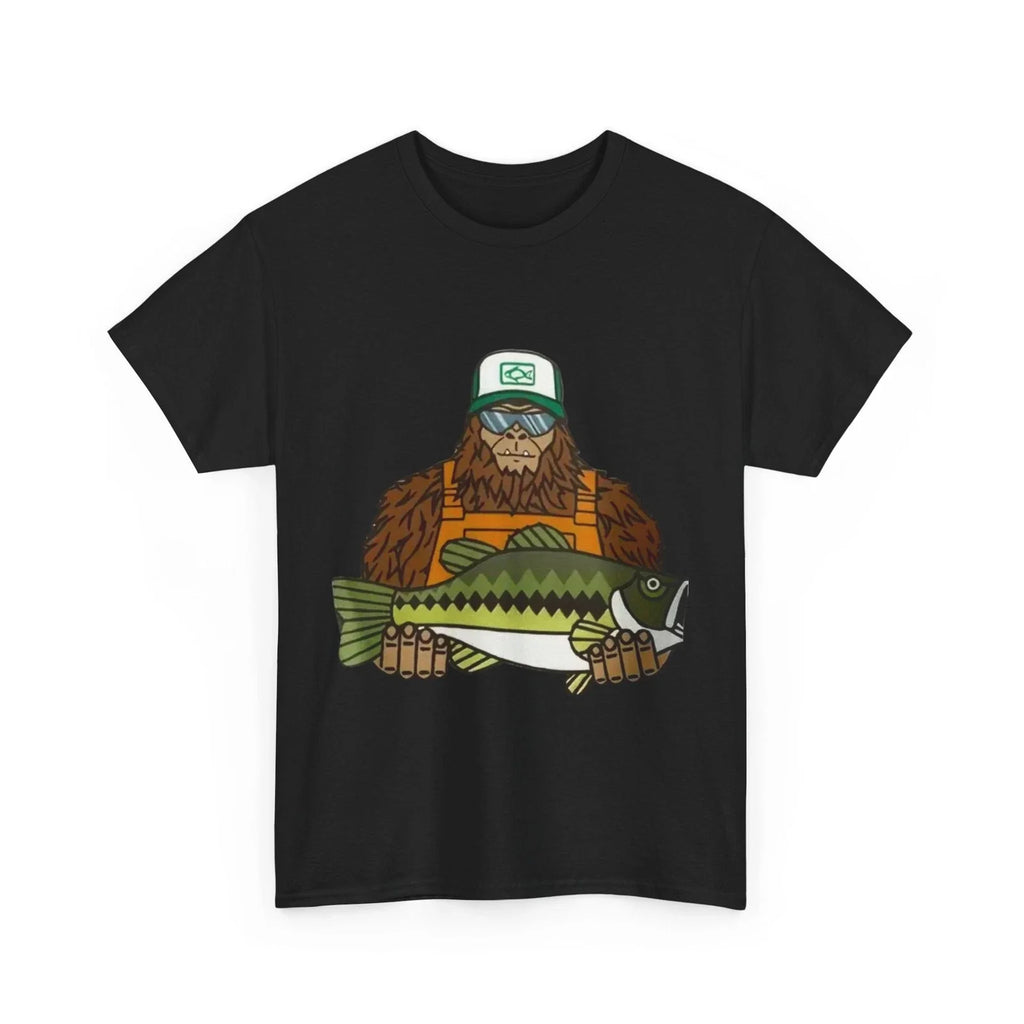 Bassquatch fishing arrows fashion trendy  Heavy Blend T-shirt  by PUGBUGS Unisex T-shirt, Sweatshirt, Hoodie, Long Sleeve Tee - T-Shirt, Sweatshirt, Hoodie