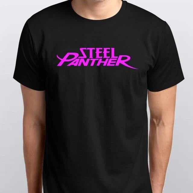 STEEL PANTHER T-SHIRT All sizes S M L XL XXL colours Black, White Unisex T-shirt, Sweatshirt, Hoodie, Long Sleeve Tee - T-Shirt, Sweatshirt, Hoodie