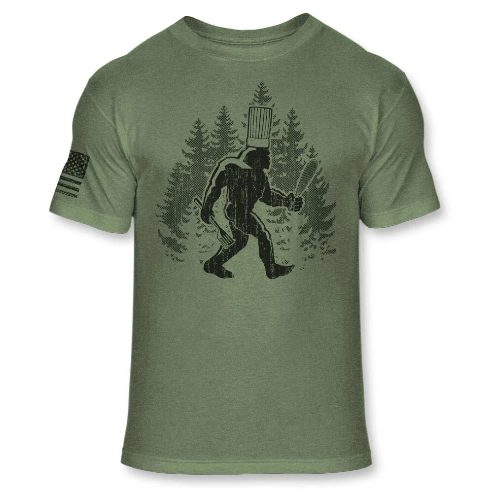 Bigfoot Chef T-Shirt - Funny Sasquatch Cooks Shirt - Athletic Blend Shirt - A285 Unisex T-shirt, Sweatshirt, Hoodie, Long Sleeve Tee - T-Shirt, Sweatshirt, Hoodie