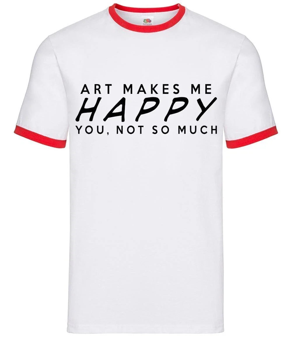 Art Makes Me Happy - Man Ringtone - Artist Painter Designer Creative Craft Unisex T-shirt, Sweatshirt, Hoodie, Long Sleeve Tee - T-Shirt, Sweatshirt, Hoodie