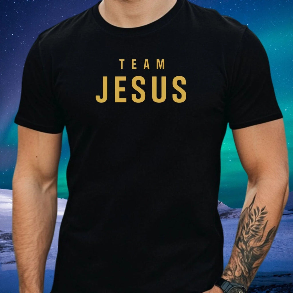 Mens Team Jesus Motif Cotton T-Shirt Size XS to 5XL Unisex T-shirt, Sweatshirt, Hoodie, Long Sleeve Tee - T-Shirt, Sweatshirt, Hoodie