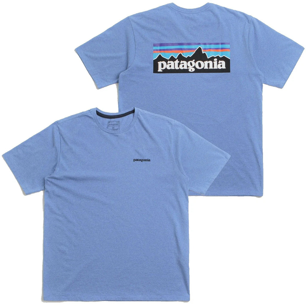 Patagonia Mens - P-6 Logo Responsibili-Tee S/S T-shirt - Abundant Blue Unisex T-shirt, Sweatshirt, Hoodie, Long Sleeve Tee - T-Shirt, Sweatshirt, Hoodie
