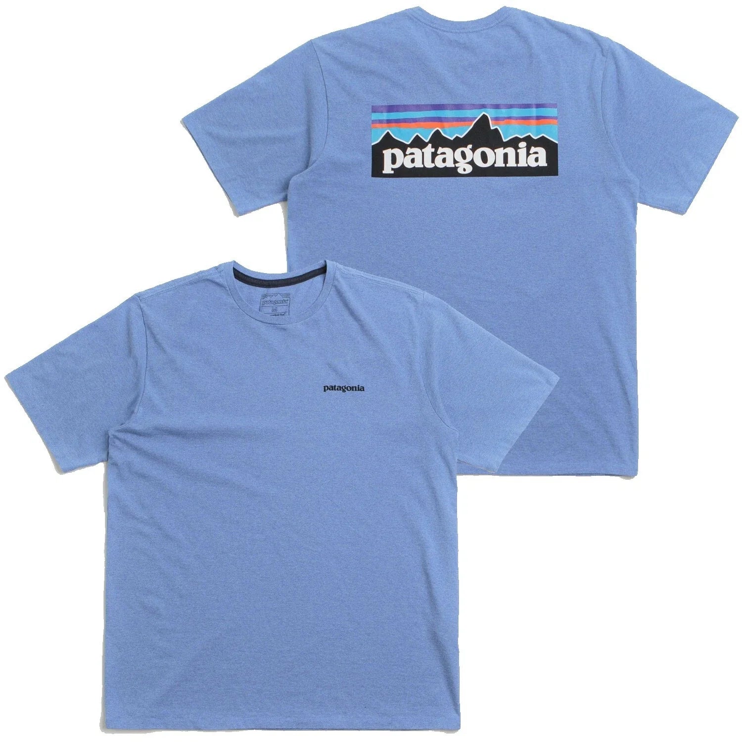 Patagonia Mens - P-6 Logo Responsibili-Tee S/S T-shirt - Abundant Blue Unisex T-shirt, Sweatshirt, Hoodie, Long Sleeve Tee - T-Shirt, Sweatshirt, Hoodie