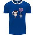 Coffee am Wine pm Funny Alcohol Prosecco Mens Ringer T-Shirt FotL Unisex T-shirt, Sweatshirt, Hoodie, Long Sleeve Tee - T-Shirt, Sweatshirt, Hoodie