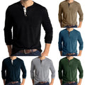 Trendy yet Sophisticated Men's Casual Henley Grandad V Neck Muscle Tee Shirt Unisex T-shirt, Sweatshirt, Hoodie, Long Sleeve Tee - T-Shirt, Sweatshirt, Hoodie