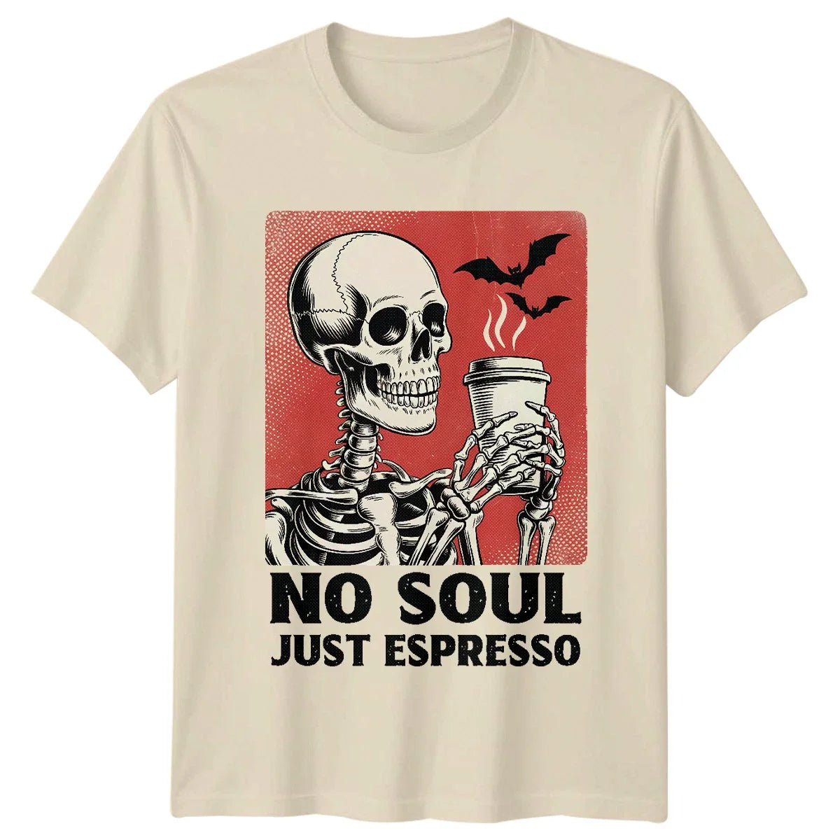 No Soul Just Espresso Coffee Halloween Mens TShirt Womens Tee Graphic Unisex Top Unisex T-shirt, Sweatshirt, Hoodie, Long Sleeve Tee - T-Shirt, Sweatshirt, Hoodie