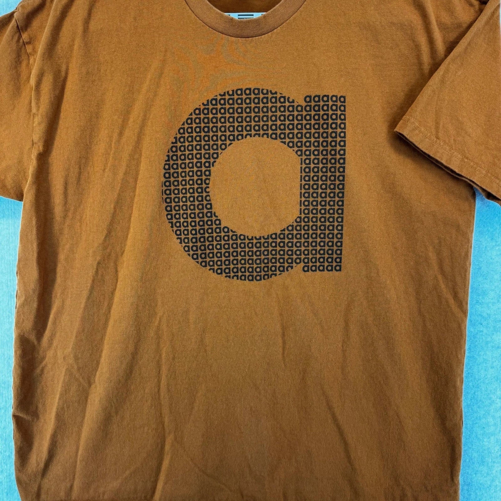 Mens 'a' Logo T-Shirt XL Burnt Orange Ochre Cotton Short Sleeve Tee Unisex T-shirt, Sweatshirt, Hoodie, Long Sleeve Tee - T-Shirt, Sweatshirt, Hoodie