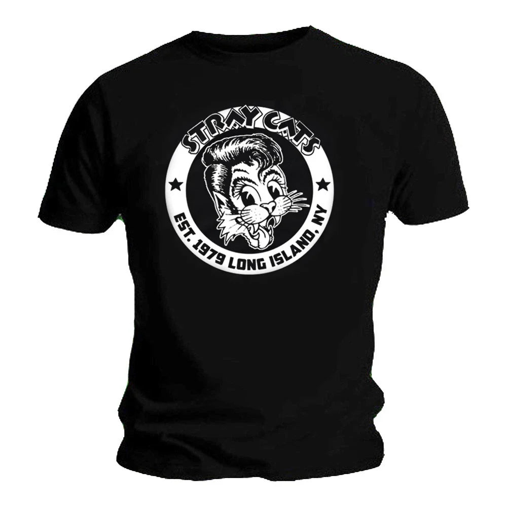 Stray Cats 'EST 1979' T Shirt *OFFICIAL MERCH (Brian Setzer, Slim Jim, Lee Rock) Unisex T-shirt, Sweatshirt, Hoodie, Long Sleeve Tee - T-Shirt, Sweatshirt, Hoodie