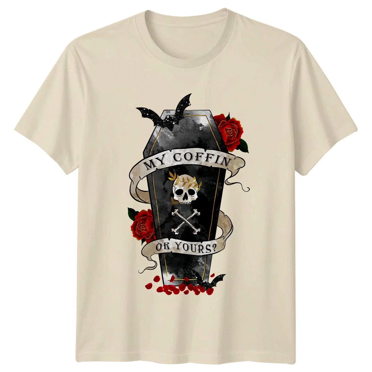 My Coffin Or Yours Womens T-Shirt Gothic Horror Halloween Gift For Her Unisex T-shirt, Sweatshirt, Hoodie, Long Sleeve Tee - T-Shirt, Sweatshirt, Hoodie