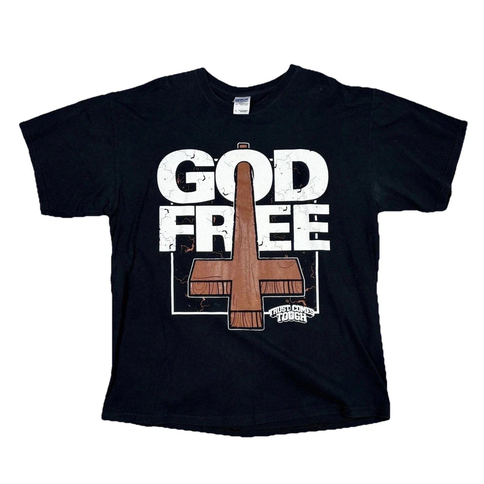Trust Comes Tough God Free Tee Tshirt T Shirt XL Michael Crafter IKTPQ Metalcore Unisex T-shirt, Sweatshirt, Hoodie, Long Sleeve Tee - T-Shirt, Sweatshirt, Hoodie