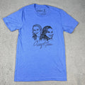 Tina Fey & Amy Poehler Shirt Adult Small Blue Short Sleeve Restless Leg Tour Unisex T-shirt, Sweatshirt, Hoodie, Long Sleeve Tee - T-Shirt, Sweatshirt, Hoodie