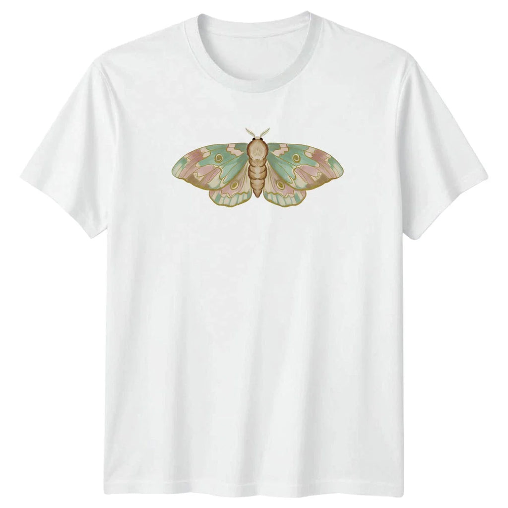 Beautiful Moth Illustration T-Shirt Nature Art Garden Gift For Him And Her Unisex T-shirt, Sweatshirt, Hoodie, Long Sleeve Tee - T-Shirt, Sweatshirt, Hoodie
