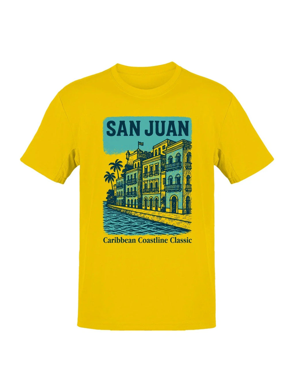 San Juan Caribbean Coastline Art Men's T-shirt Unisex T-shirt, Sweatshirt, Hoodie, Long Sleeve Tee - T-Shirt, Sweatshirt, Hoodie
