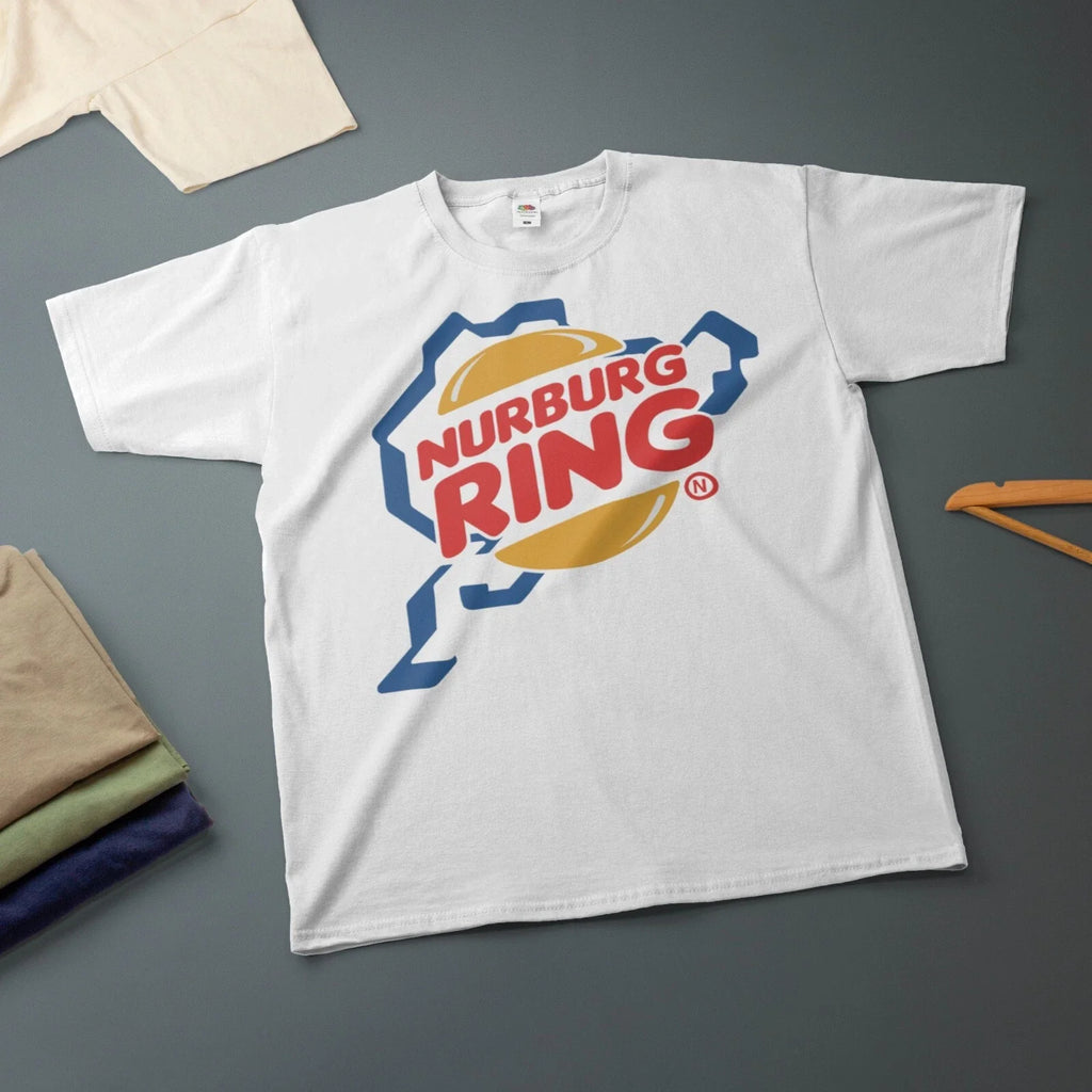 Nurburgring Burger T-Shirt Biker Motorcycle Car Enthusiast Unisex T-shirt, Sweatshirt, Hoodie, Long Sleeve Tee - T-Shirt, Sweatshirt, Hoodie