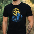 Mens Wolf Motif Cotton T Shirt Size XS to 5XL Unisex T-shirt, Sweatshirt, Hoodie, Long Sleeve Tee - T-Shirt, Sweatshirt, Hoodie
