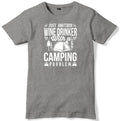 Just Another Wine Drinker With A Camping Problem Mens Funny Unisex T-Shirt Unisex T-shirt, Sweatshirt, Hoodie, Long Sleeve Tee - T-Shirt, Sweatshirt, Hoodie