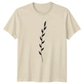Minimalist Botanical Vine Leaf Design T-Shirt Vine Art Nature Unisex T-shirt, Sweatshirt, Hoodie, Long Sleeve Tee - T-Shirt, Sweatshirt, Hoodie