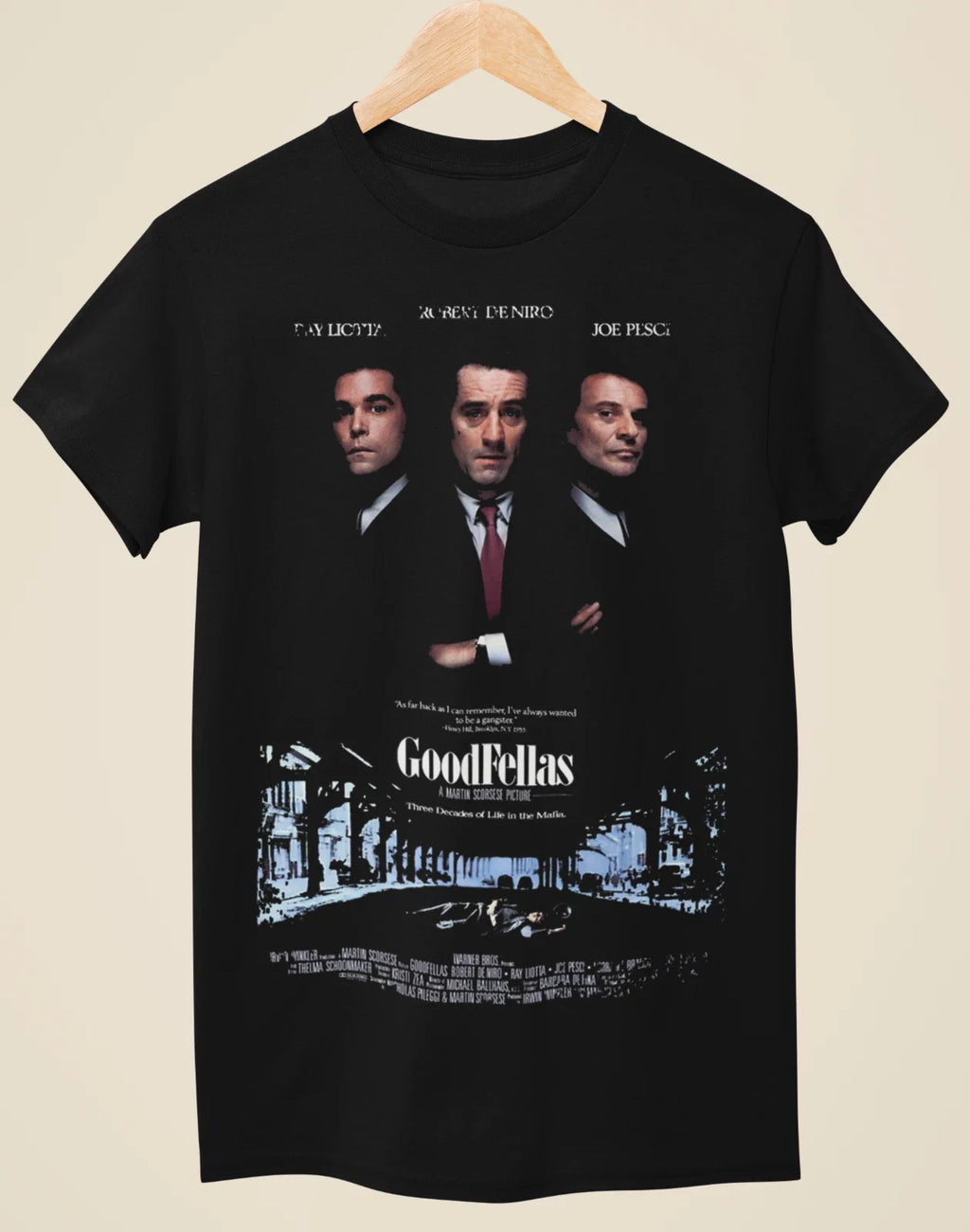 Goodfellas - Movie Poster Inspired Unisex Black T-Shirt Unisex T-shirt, Sweatshirt, Hoodie, Long Sleeve Tee - T-Shirt, Sweatshirt, Hoodie