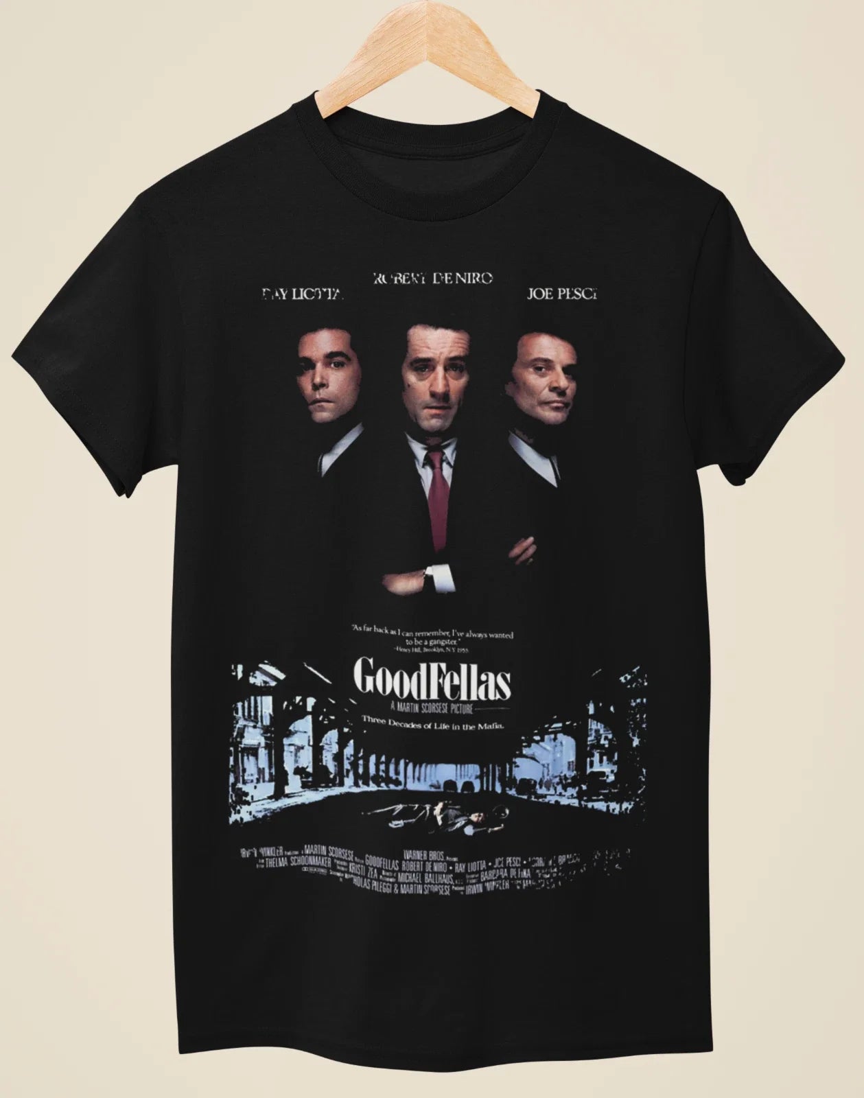 Goodfellas - Movie Poster Inspired Unisex Black T-Shirt Unisex T-shirt, Sweatshirt, Hoodie, Long Sleeve Tee - T-Shirt, Sweatshirt, Hoodie
