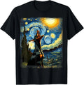 Doberman Pinscher Canine Art Van Gogh Starry Night Doberman Gift Unisex T-Shirt Unisex T-shirt, Sweatshirt, Hoodie, Long Sleeve Tee - T-Shirt, Sweatshirt, Hoodie