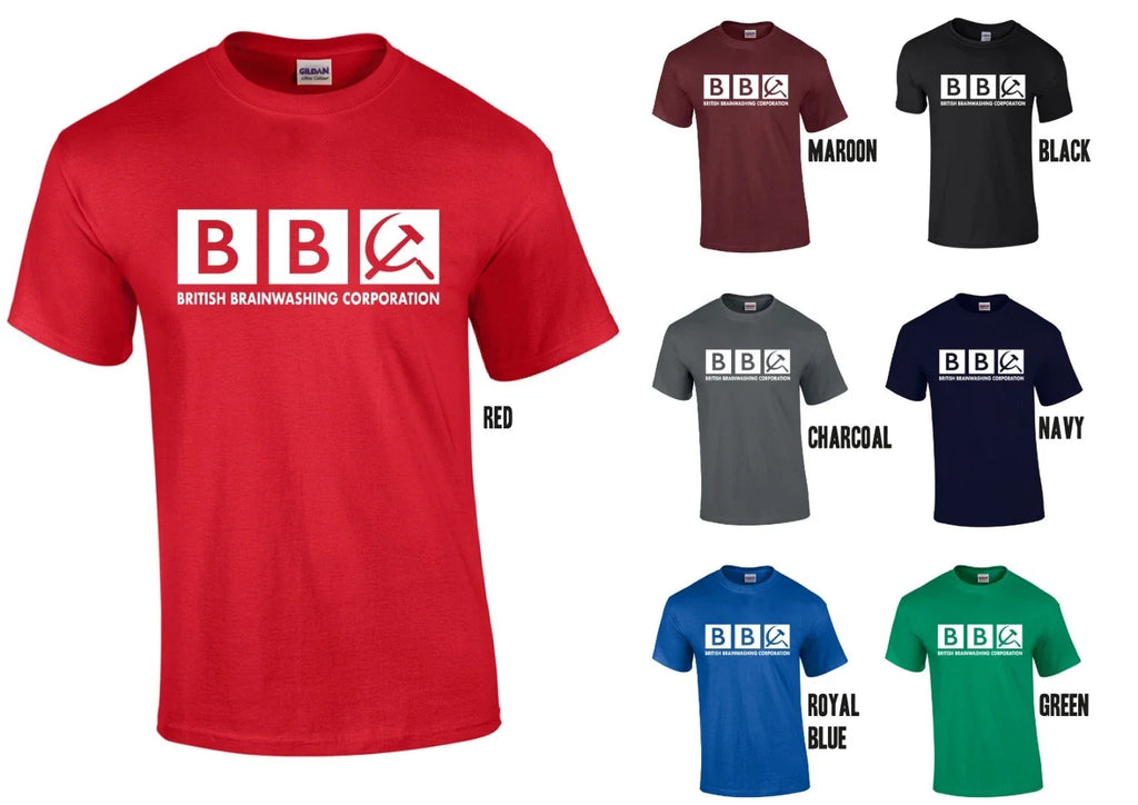 British Brainwashing Corporation T-Shirt - Funny Communist Brexit UK bbc Unisex T-shirt, Sweatshirt, Hoodie, Long Sleeve Tee - T-Shirt, Sweatshirt, Hoodie