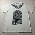 Vlone x Yams Day Jesus Piece Graphic T-Shirt White Size XL Yamborghini Unisex T-shirt, Sweatshirt, Hoodie, Long Sleeve Tee - T-Shirt, Sweatshirt, Hoodie