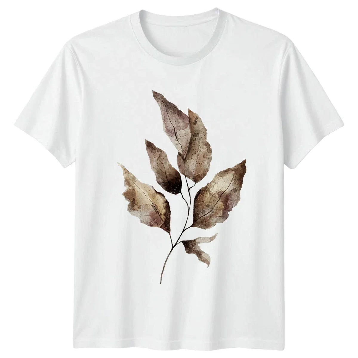 Aesthetic Watercolor Autumn Leaves Botanical T-Shirt Watercolor Art Nature Unisex T-shirt, Sweatshirt, Hoodie, Long Sleeve Tee - T-Shirt, Sweatshirt, Hoodie