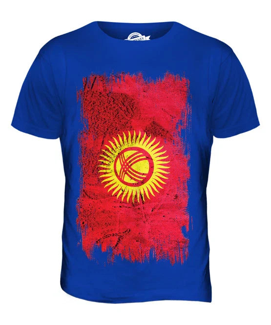 KYRGYZSTAN GRUNGE FLAG MENS T SHIRT TEE SHIRT XS S M L XL 2XL 3XL 4XL 5XL Unisex T-shirt, Sweatshirt, Hoodie, Long Sleeve Tee - T-Shirt, Sweatshirt, Hoodie