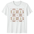 Pastel Bunny Rabbit And Bow Womens T-Shirt Pastel Checkered Print Easter Unisex T-shirt, Sweatshirt, Hoodie, Long Sleeve Tee - T-Shirt, Sweatshirt, Hoodie
