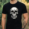 Mens Gothic Skull Motif Cotton T-Shirt Size XS to 5XL Unisex T-shirt, Sweatshirt, Hoodie, Long Sleeve Tee - T-Shirt, Sweatshirt, Hoodie