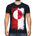 Greenland Grunge Flag Mens T-Shirt Kalaallit Nunaat Greenlandic Grnland Unisex T-shirt, Sweatshirt, Hoodie, Long Sleeve Tee - T-Shirt, Sweatshirt, Hoodie