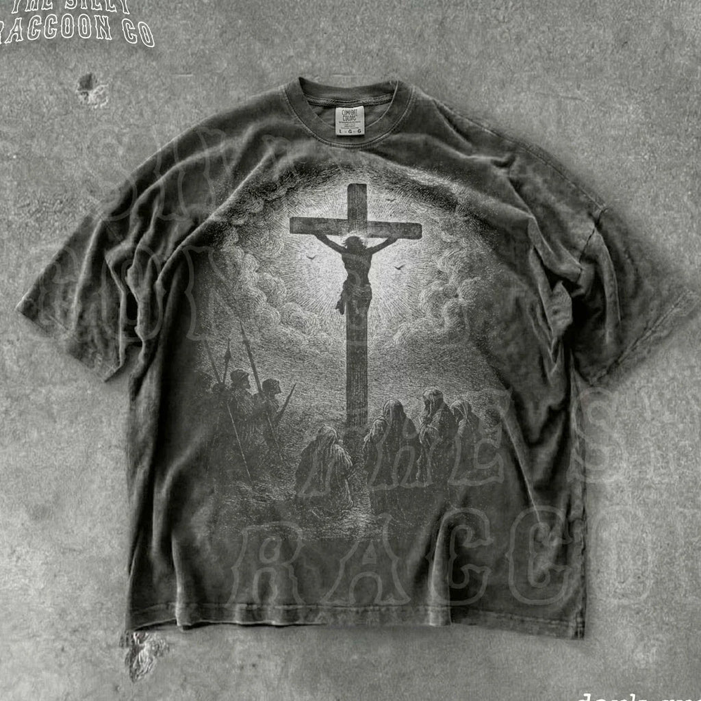 Jesus Cross Shirt Christian Vintage Shirt Religious Graphic Tee Crucifixion T Unisex T-shirt, Sweatshirt, Hoodie, Long Sleeve Tee - T-Shirt, Sweatshirt, Hoodie