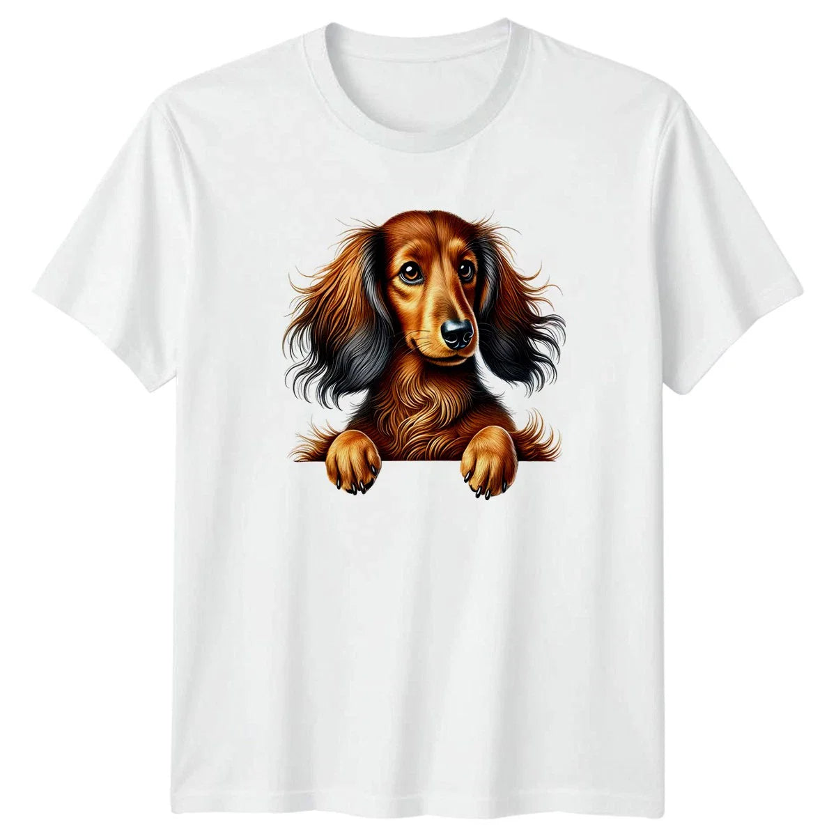 Cute Long Haired Dachshund Dog T-Shirt Dachshund Dog Birthday Gift Unisex T-shirt, Sweatshirt, Hoodie, Long Sleeve Tee - T-Shirt, Sweatshirt, Hoodie