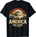 America Retro 250 Years 250th Anniversary USA 1776 2026 T-Shirt Unisex T-shirt, Sweatshirt, Hoodie, Long Sleeve Tee - T-Shirt, Sweatshirt, Hoodie