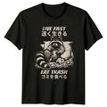 Live Fast Eat Trash T-Shirt Raccoon Trash Panda Japanese Text Humor Unisex T-shirt, Sweatshirt, Hoodie, Long Sleeve Tee - T-Shirt, Sweatshirt, Hoodie