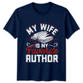 My Wife Is My Favorite Mens T-Shirt Book Author Writing Gift For Him Unisex T-shirt, Sweatshirt, Hoodie, Long Sleeve Tee - T-Shirt, Sweatshirt, Hoodie