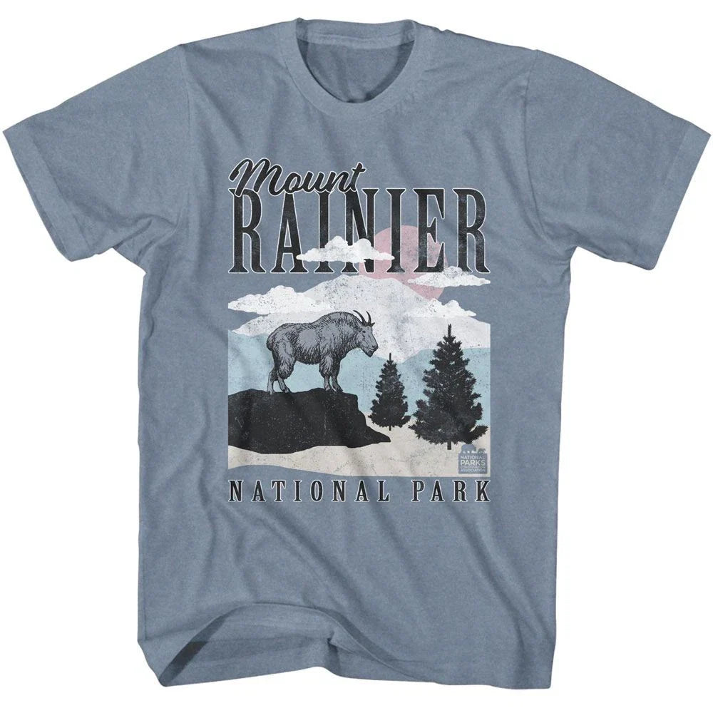 Ranier Minimalist Landscape National Parks Brands Shirt Unisex T-shirt, Sweatshirt, Hoodie, Long Sleeve Tee - T-Shirt, Sweatshirt, Hoodie