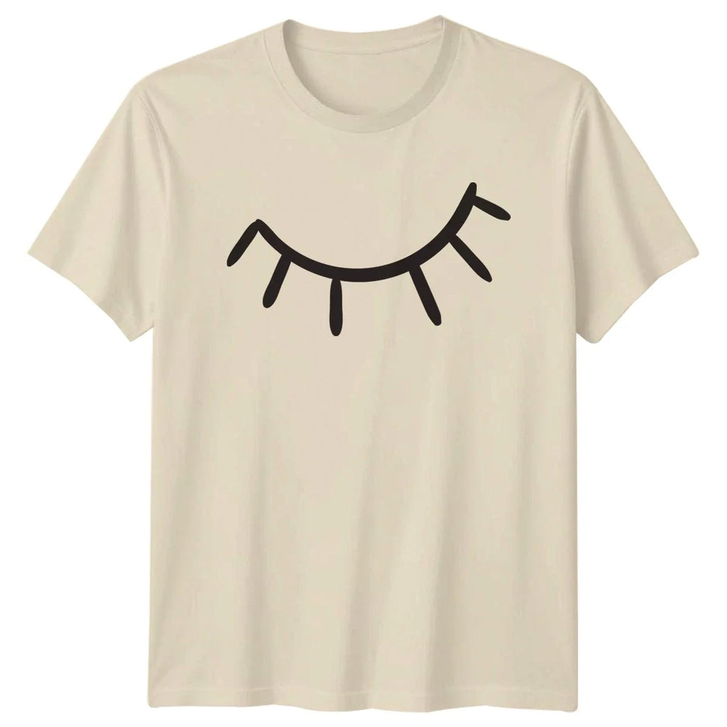 Sleepy Eye Aesthetic Design T-Shirt Minimalist Design Relaxation Birthday Unisex T-shirt, Sweatshirt, Hoodie, Long Sleeve Tee - T-Shirt, Sweatshirt, Hoodie