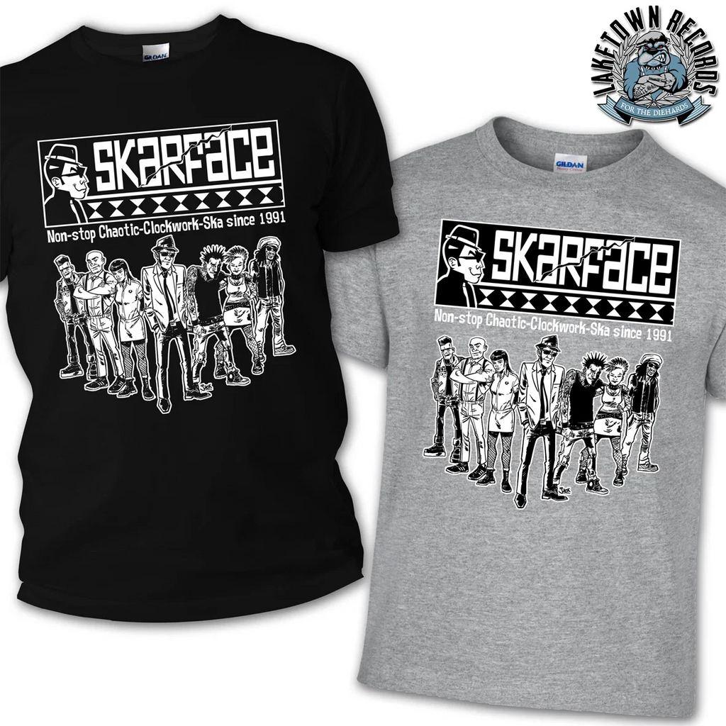 SKARFACE - CLOCKWORK SKA SINCE 1991 T-Shirt S-3XL Skinhead Mod Rude Punk 2Tone Unisex T-shirt, Sweatshirt, Hoodie, Long Sleeve Tee - T-Shirt, Sweatshirt, Hoodie
