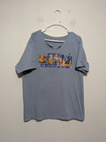 Chicago Jazz Blues R&B Graphic T-Shirt Mens Blue Cut Neck Music Tee XL Unisex T-shirt, Sweatshirt, Hoodie, Long Sleeve Tee - T-Shirt, Sweatshirt, Hoodie