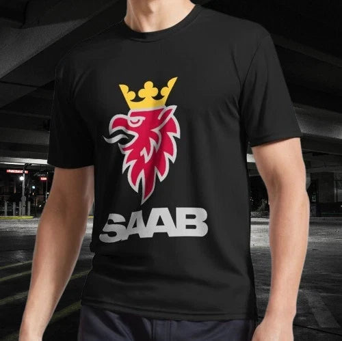 Saab logo products Classic Active Logo T-Shirt Funny Size Mode American T-shirt Unisex T-shirt, Sweatshirt, Hoodie, Long Sleeve Tee - T-Shirt, Sweatshirt, Hoodie