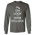 Oh Look It's Wine O'Clock Long Sleeve Wine Lovers Funny Shirt Unisex T-shirt, Sweatshirt, Hoodie, Long Sleeve Tee - T-Shirt, Sweatshirt, Hoodie