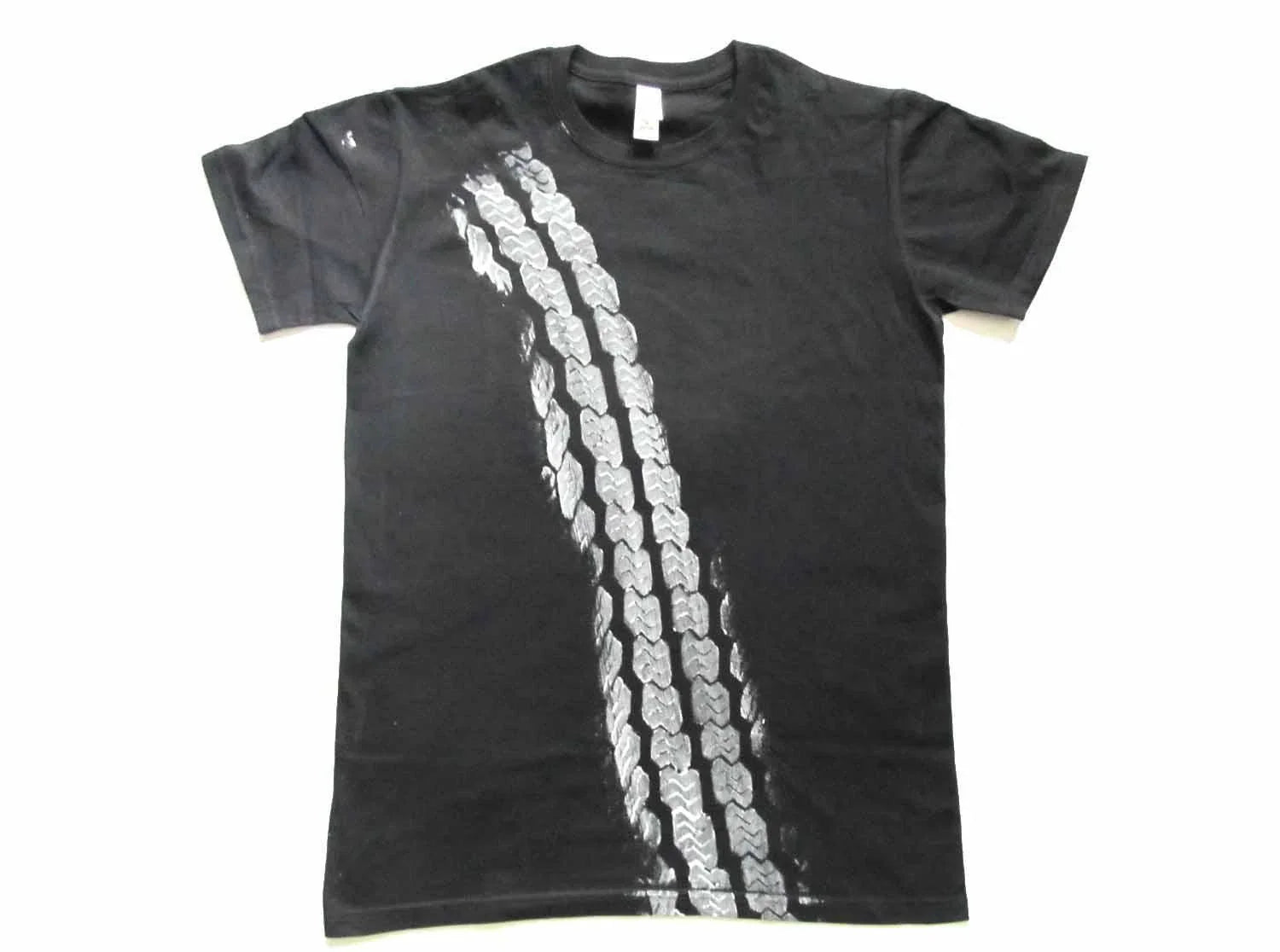Road Print Men's Brake Track Tire Car Black T-Shirt Unisex T-shirt, Sweatshirt, Hoodie, Long Sleeve Tee - T-Shirt, Sweatshirt, Hoodie